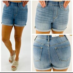 Judy Blue Pull on High Waist Cuffed Shorts
